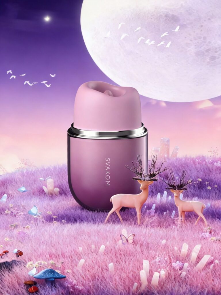 Svakom Klitty Dusty Lavender v propagačním vizuálu značky