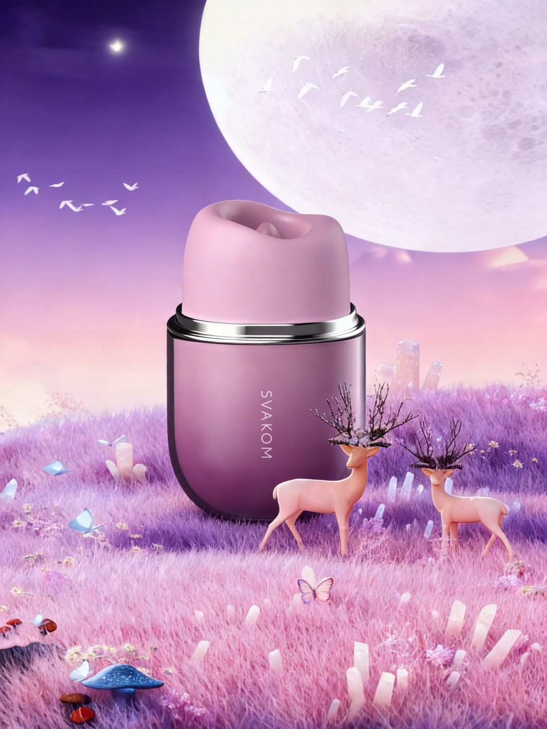 Svakom Klitty Dusty Lavender v propagačním vizuálu značky